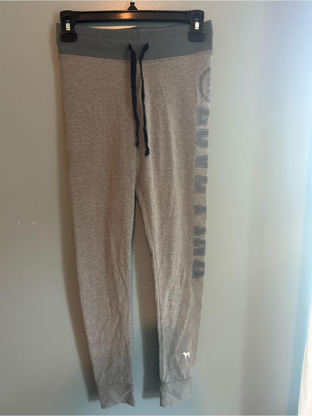Victoria's Secret Gray Heather Joggers with Side Logo